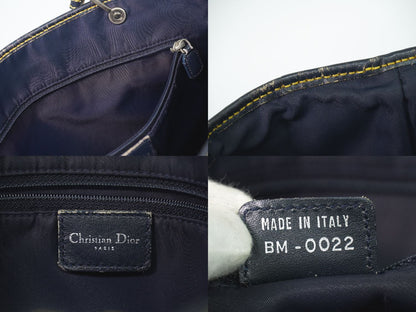 Dior Trotter Shoulder Bag Tote Canvas Navy — view 9