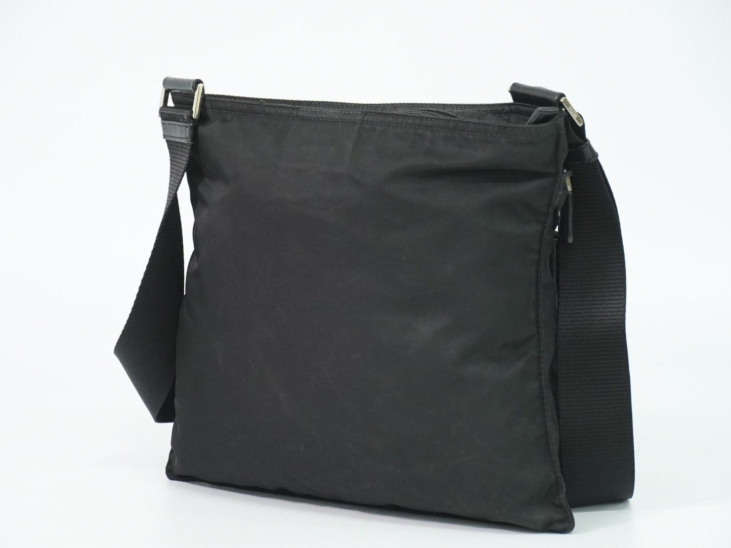 Prada Nylon Shoulder Bag Pochette Black — view 2