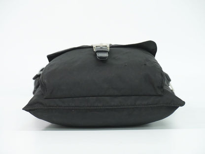 Prada Nylon Shoulder Bag Pochette Black — view 3