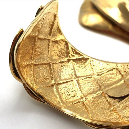 Chanel Bangle CC Logo Vintage Gold Bracelet — view 8
