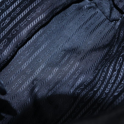 Prada Tessuto Clutch Pouch Black Nylon Silver — view 6