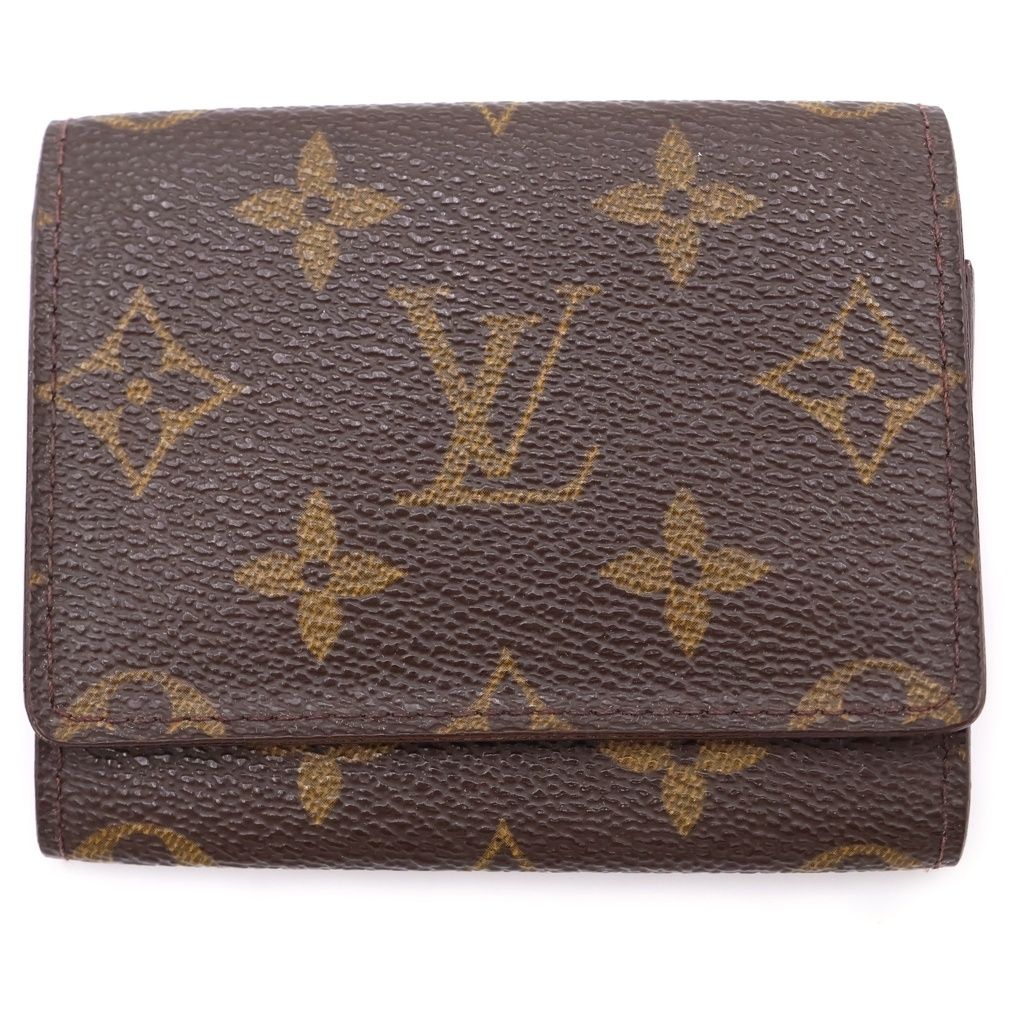 Louis Vuitton Monogram Envelope Carte de Visite Compact Wallet Mini Coin Case