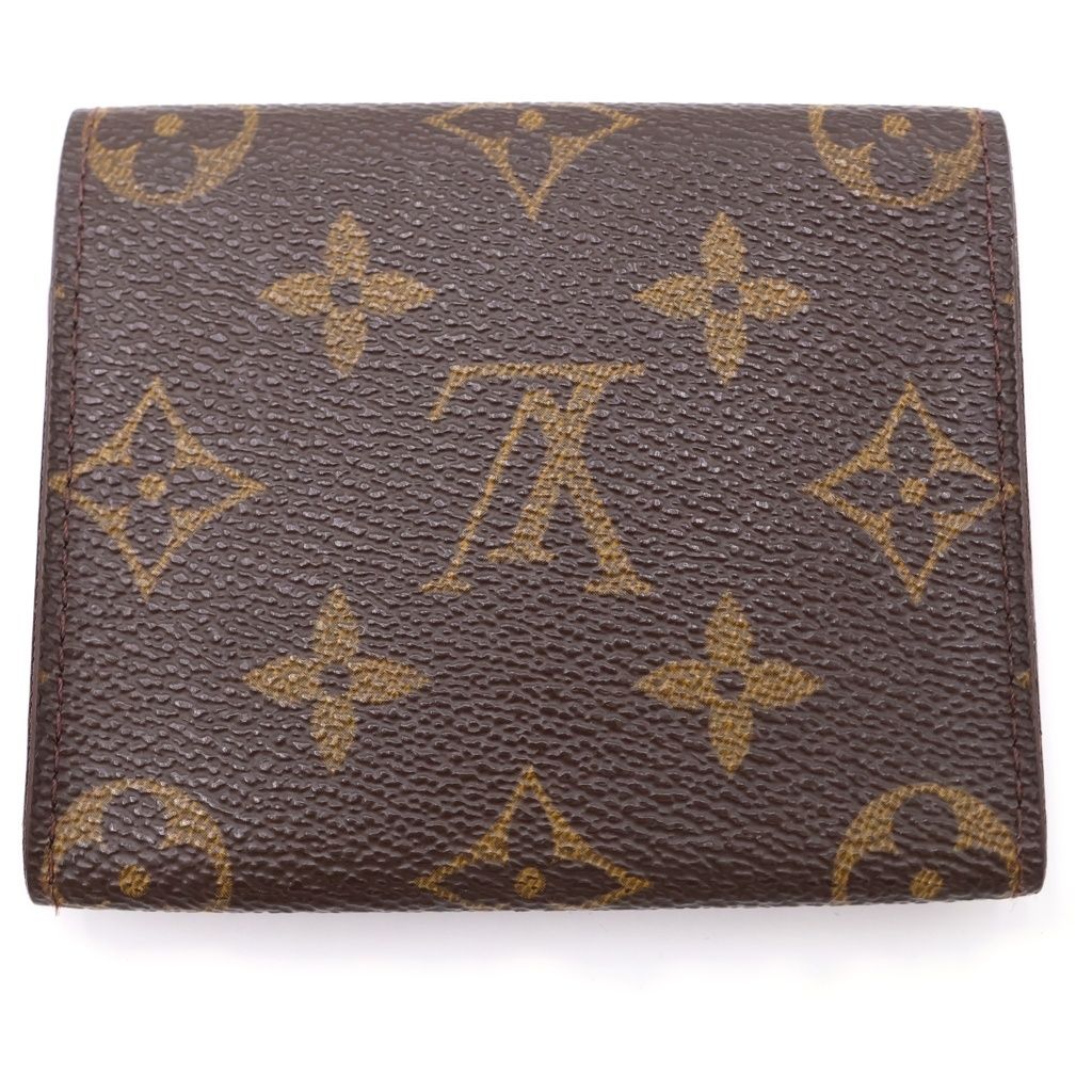 Louis Vuitton Monogram Envelope Carte de Visite Compact Wallet Mini Coin Case — view 2