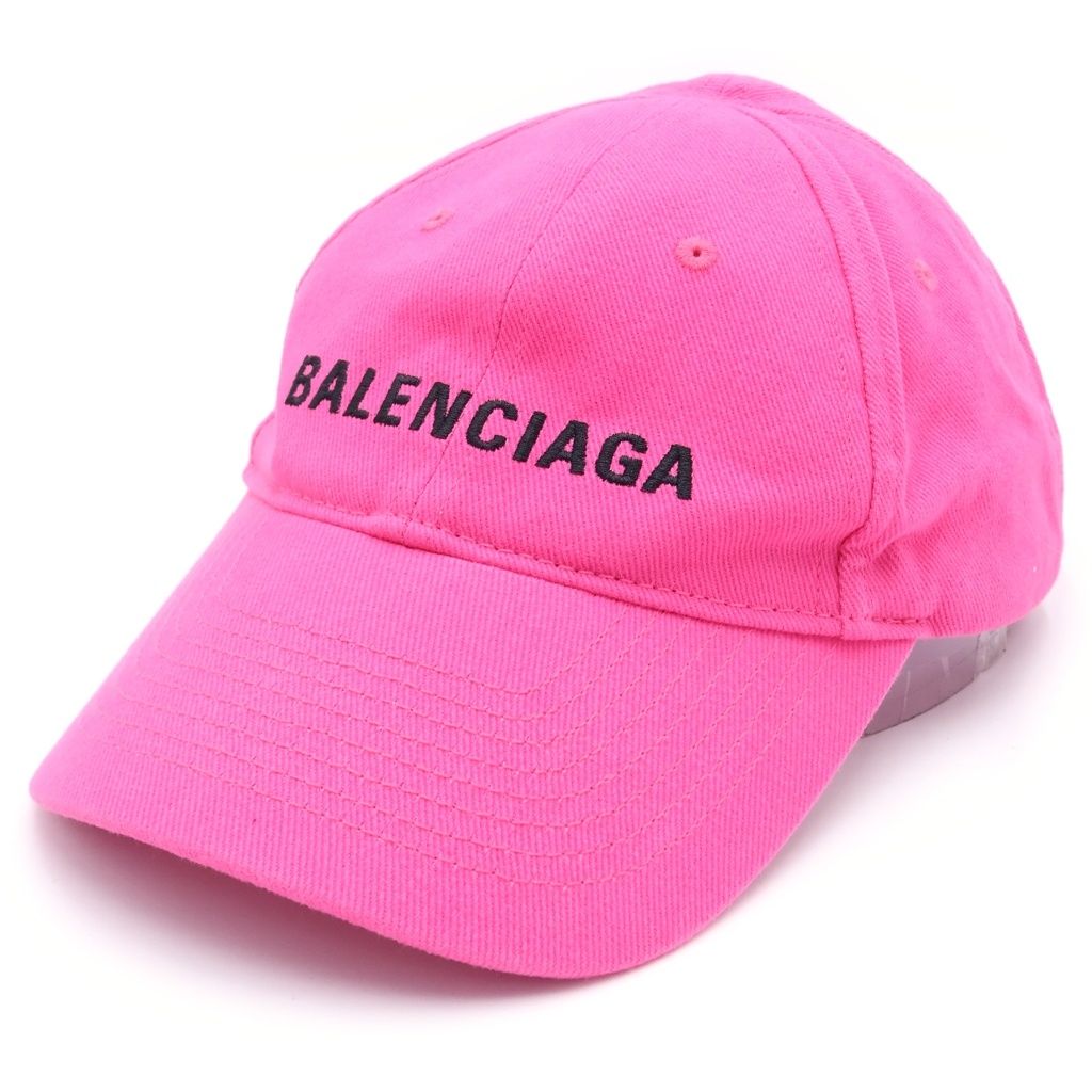 Balenciaga Logo Cap Embroidery Baseball Cap Hat Pink