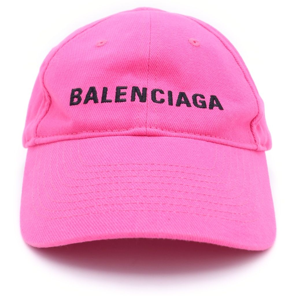 Balenciaga Logo Cap Embroidery Baseball Cap Hat Pink — view 4