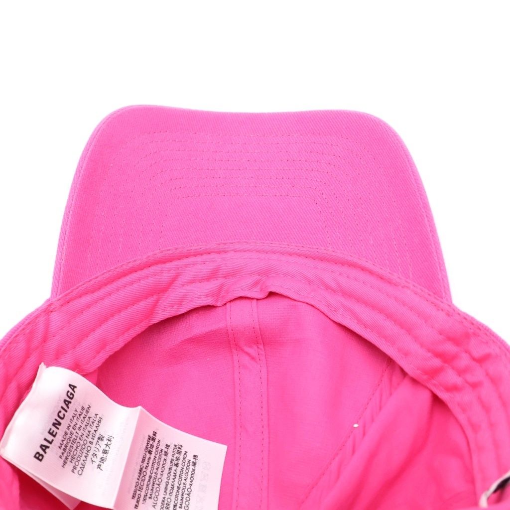 Balenciaga Logo Cap Embroidery Baseball Cap Hat Pink — view 5