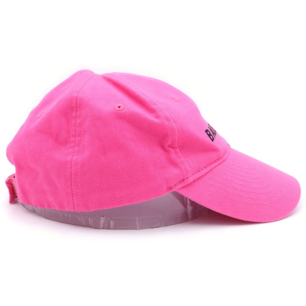 Balenciaga Logo Cap Embroidery Baseball Cap Hat Pink — view 3