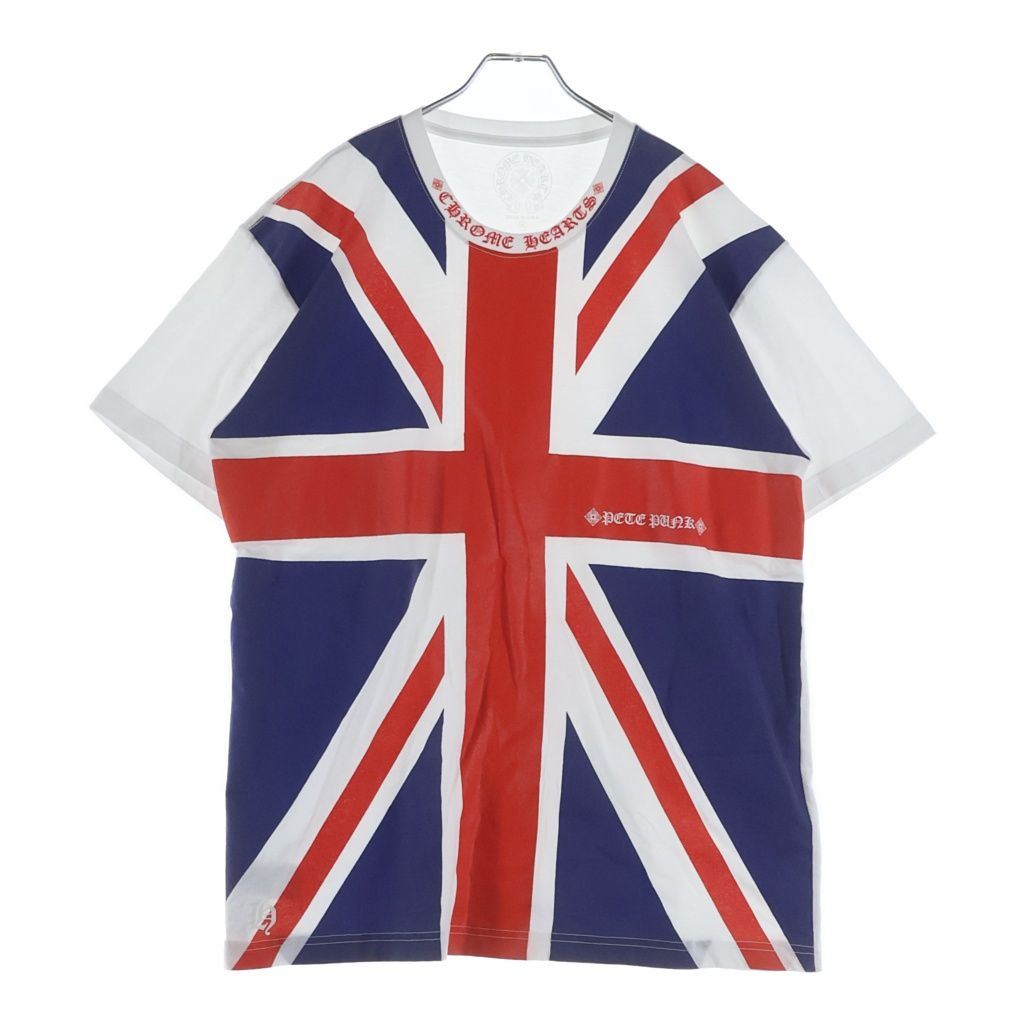Chrome Hearts Union Jack Neck Logo Tee T-Shirt