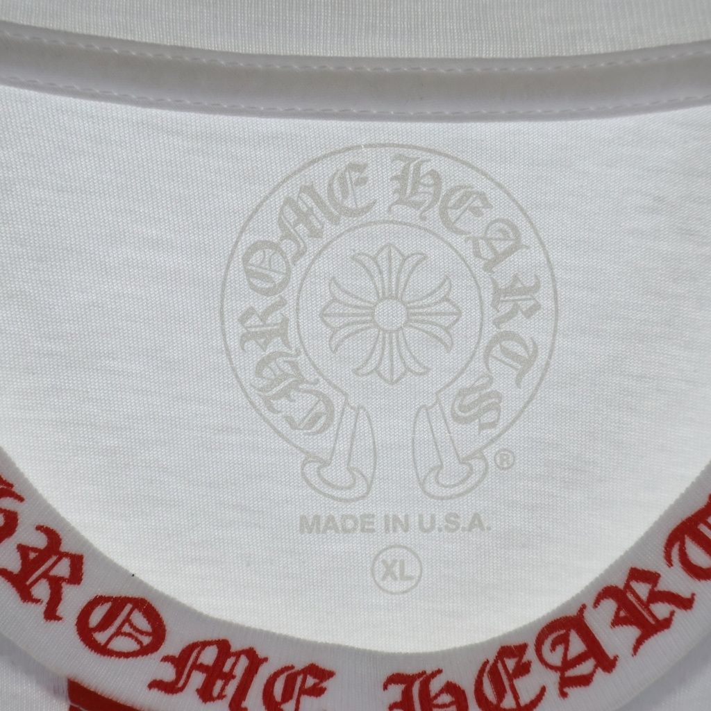 Chrome Hearts Union Jack Neck Logo Tee T-Shirt — view 7