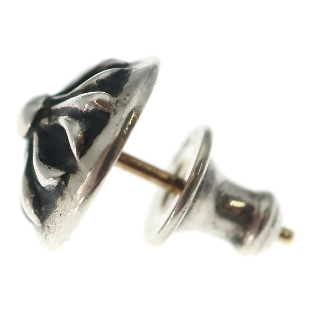 Chrome Hearts Stud Crsbll Cross Ball Earrings Silver — view 3