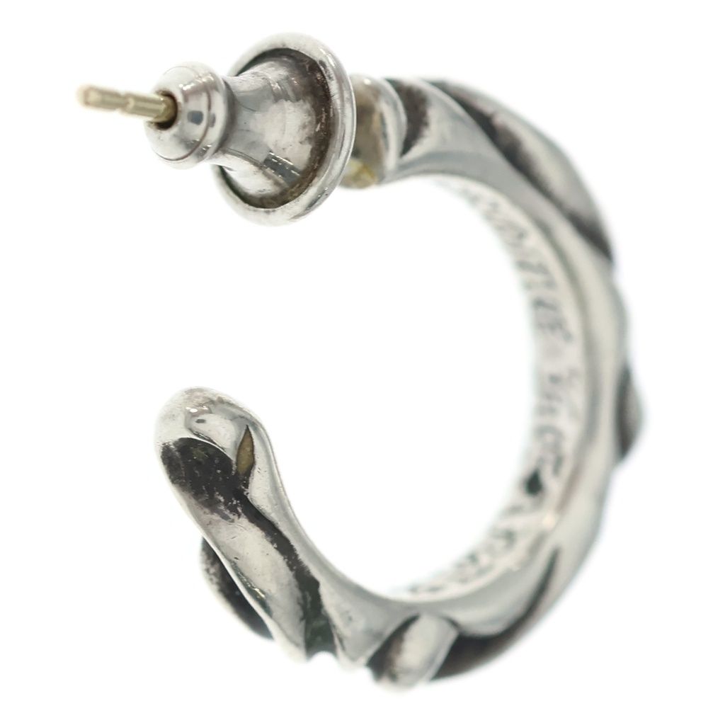 Chrome Hearts Hoop Scrool Scroll Earrings Silver — view 2