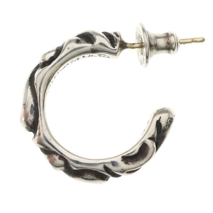 Chrome Hearts Hoop Scrool Scroll Earrings Silver — view 3