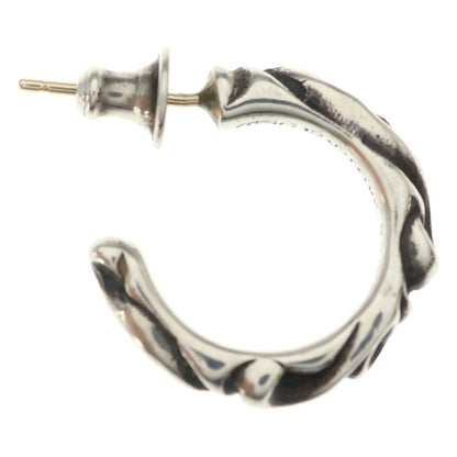 Chrome Hearts Hoop Scrool Scroll Earrings Silver — view 4