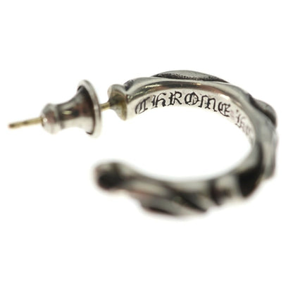 Chrome Hearts Hoop Scrool Scroll Earrings Silver — view 5