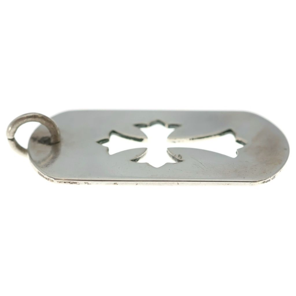 Chrome Hearts D Tag Lrg CO Crs Cutout Cross Dog Tag Large Pendant Silver — view 4