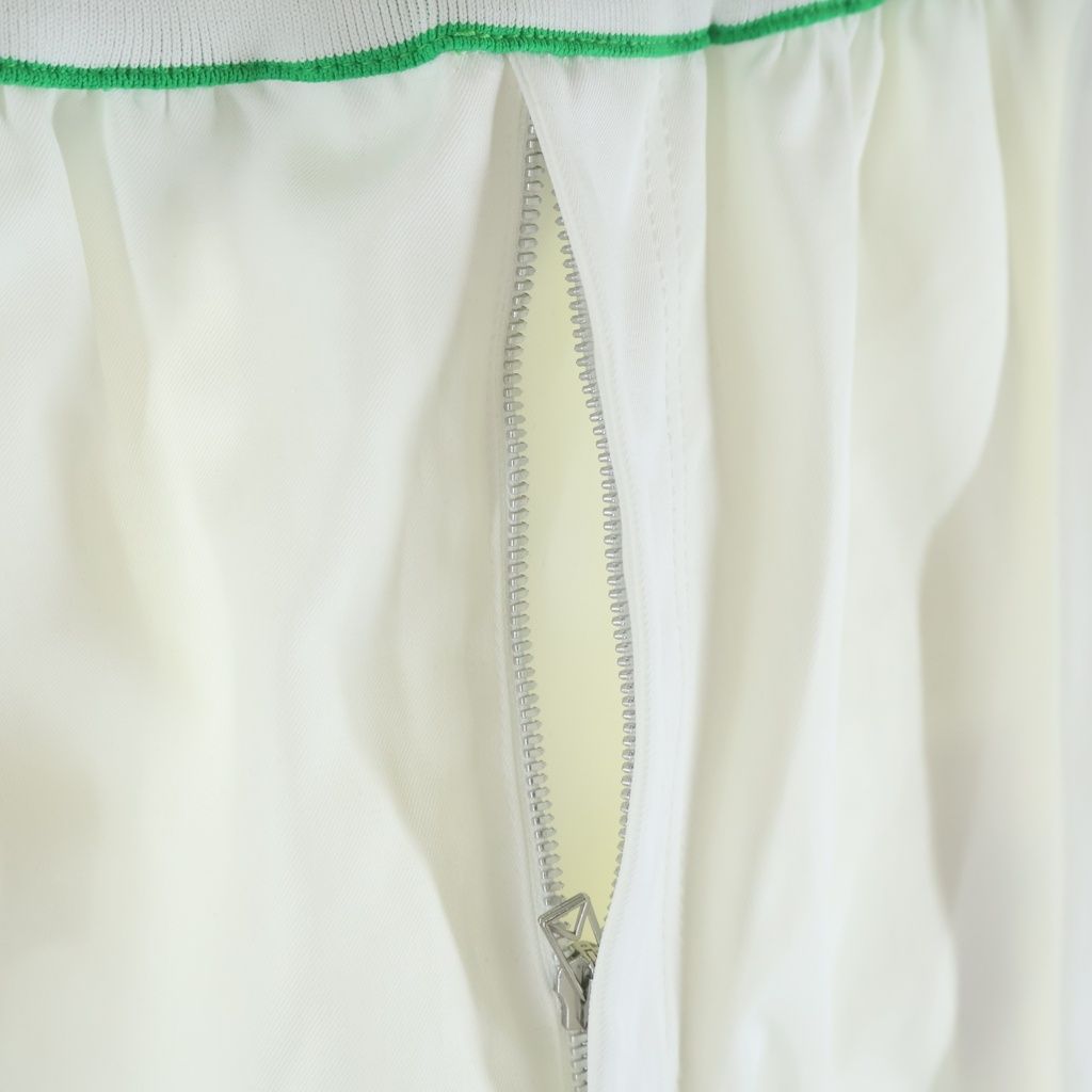 Bottega Veneta Rib Knit Logo Embroidery Cotton Shorts White — view 6