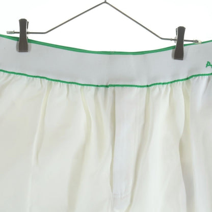 Bottega Veneta Rib Knit Logo Embroidery Cotton Shorts White — view 3
