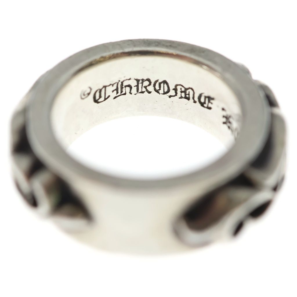 Chrome Hearts Dbl Narrow Vine Band Double Ring Silver — view 5