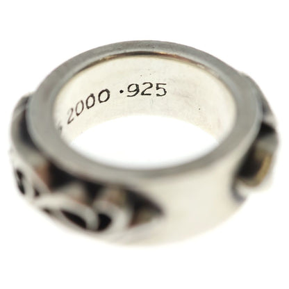 Chrome Hearts Dbl Narrow Vine Band Double Ring Silver — view 6