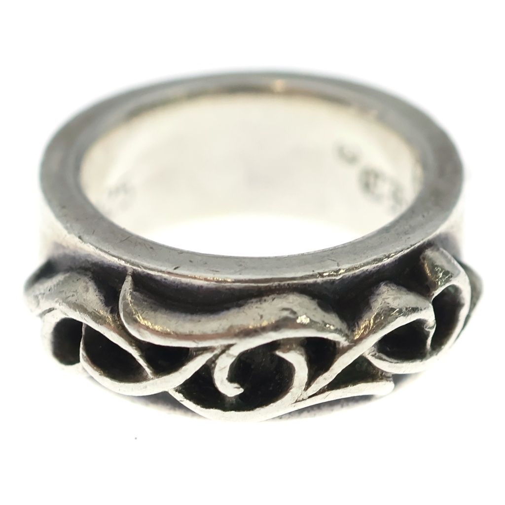 Chrome Hearts Dbl Narrow Vine Band Double Ring Silver — view 2