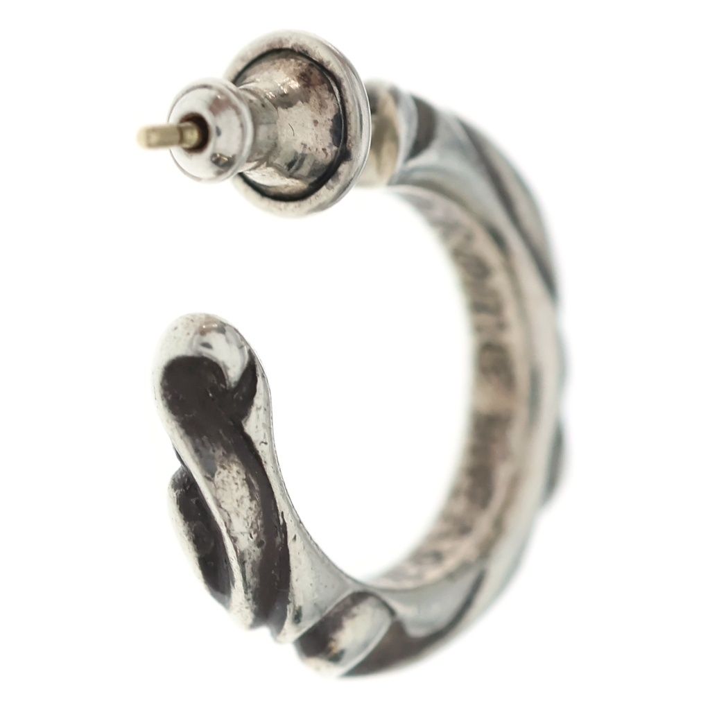 Chrome Hearts Hoop Scrool Scroll Earrings Silver — view 2
