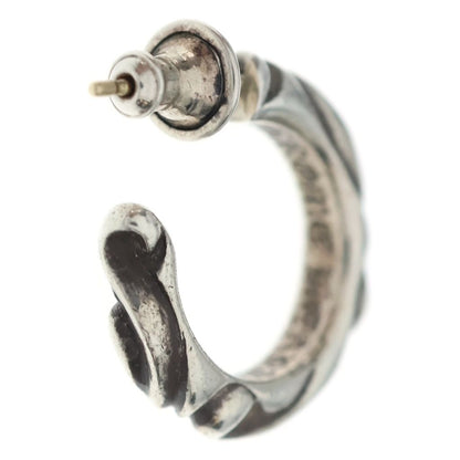 Chrome Hearts Hoop Scrool Scroll Earrings Silver — view 2