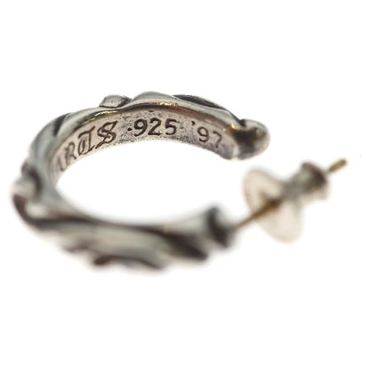 Chrome Hearts Hoop Scrool Scroll Earrings Silver — view 6