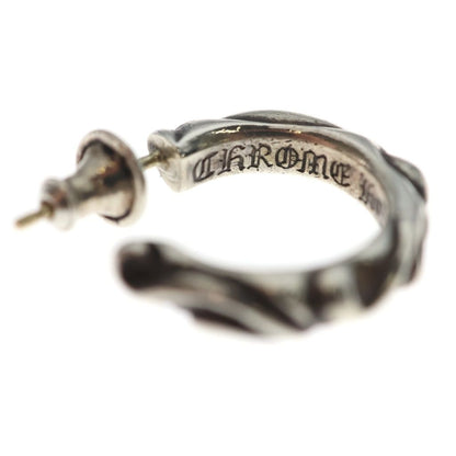 Chrome Hearts Hoop Scrool Scroll Earrings Silver — view 5