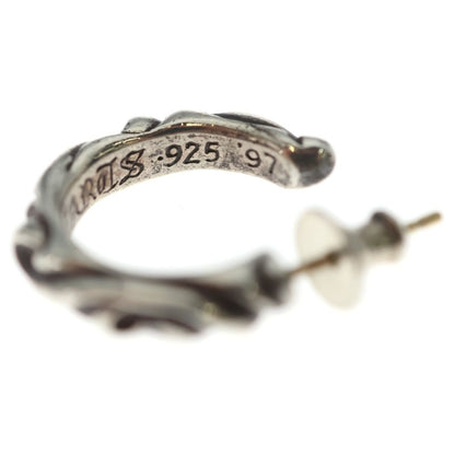 Chrome Hearts Hoop Scrool Scroll Earrings Silver — view 6