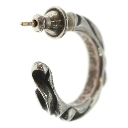 Chrome Hearts Hoop Scrool Scroll Earrings Silver — view 2