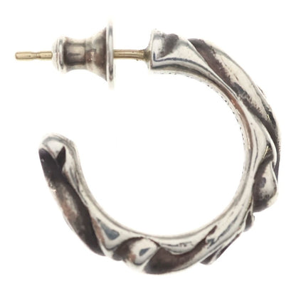 Chrome Hearts Hoop Scrool Scroll Earrings Silver — view 4