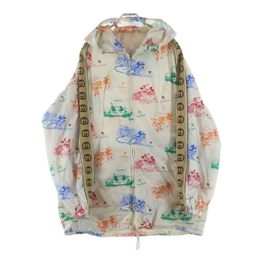 Gucci Disney Character Print Zip Up Nylon Hooded Jacket Multicolor Zadkh