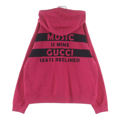 Gucci Sony Music IS Mine Anniversary Print Pullover Hoodie Pink