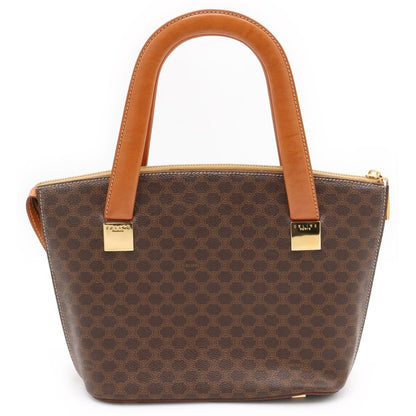 Celine Macadam Handbag Mini Tote Brown Leather Gold — view 2