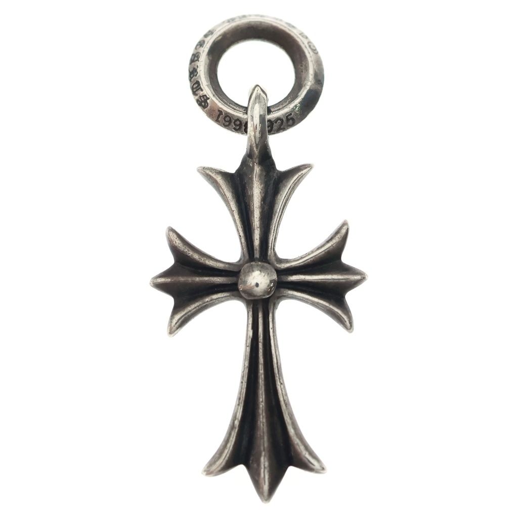Chrome Hearts Tiny CH Cross Charm Pendant Silver