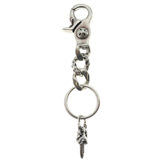 Chrome Hearts Clp Chn Fancy-s Short Fancy Link Key Chain Silver