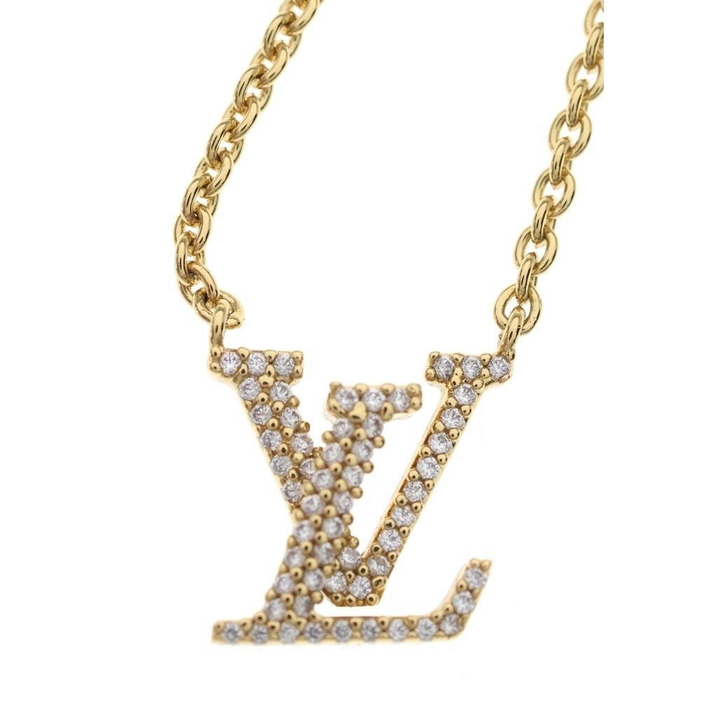 Louis Vuitton LV Iconic Rhinestone Pendant Gold — view 3