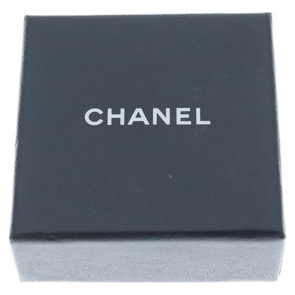 Chanel CC Logo Flower Earrings Black Gold — view 6