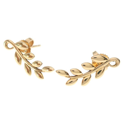 Tiffany & Co Paloma Picasso Olive Leaf Earrings Pink Gold