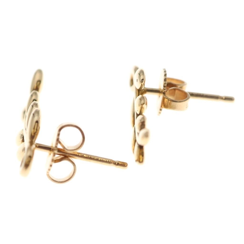 Tiffany & Co Paloma Picasso Olive Leaf Earrings Pink Gold — view 3