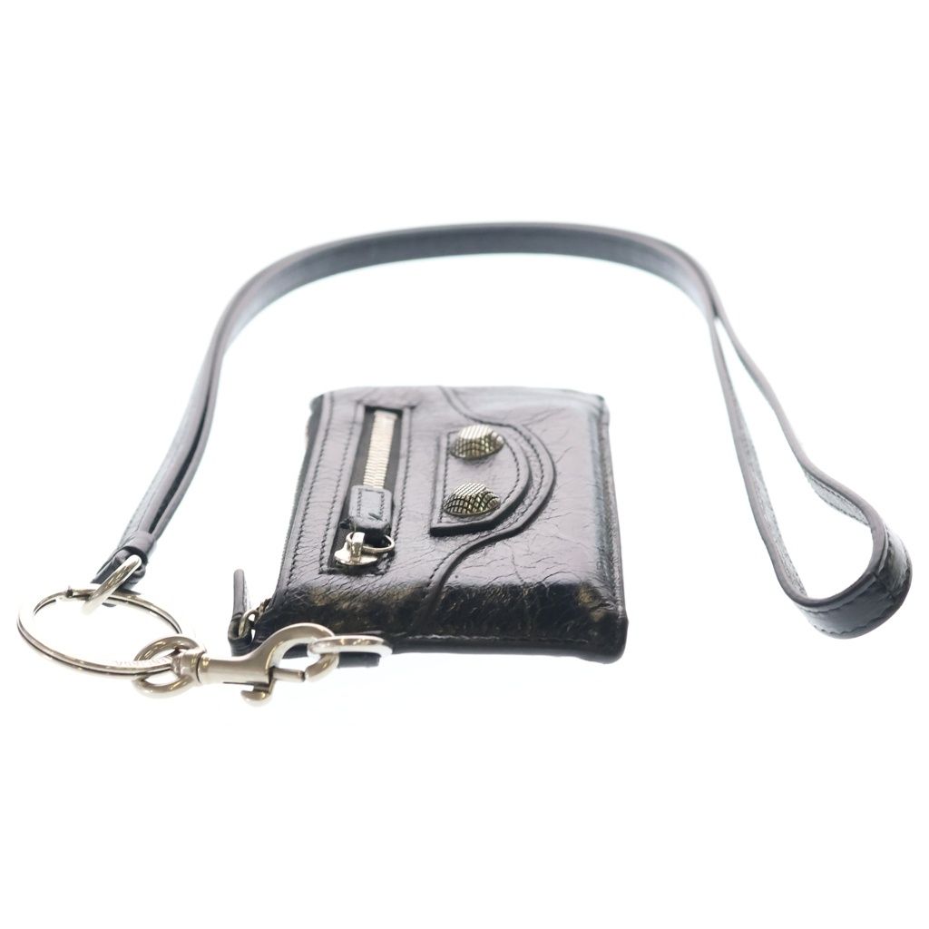 Balenciaga le Cagole Card Case on Strap Bag le Fragment with Neck Black — view 3
