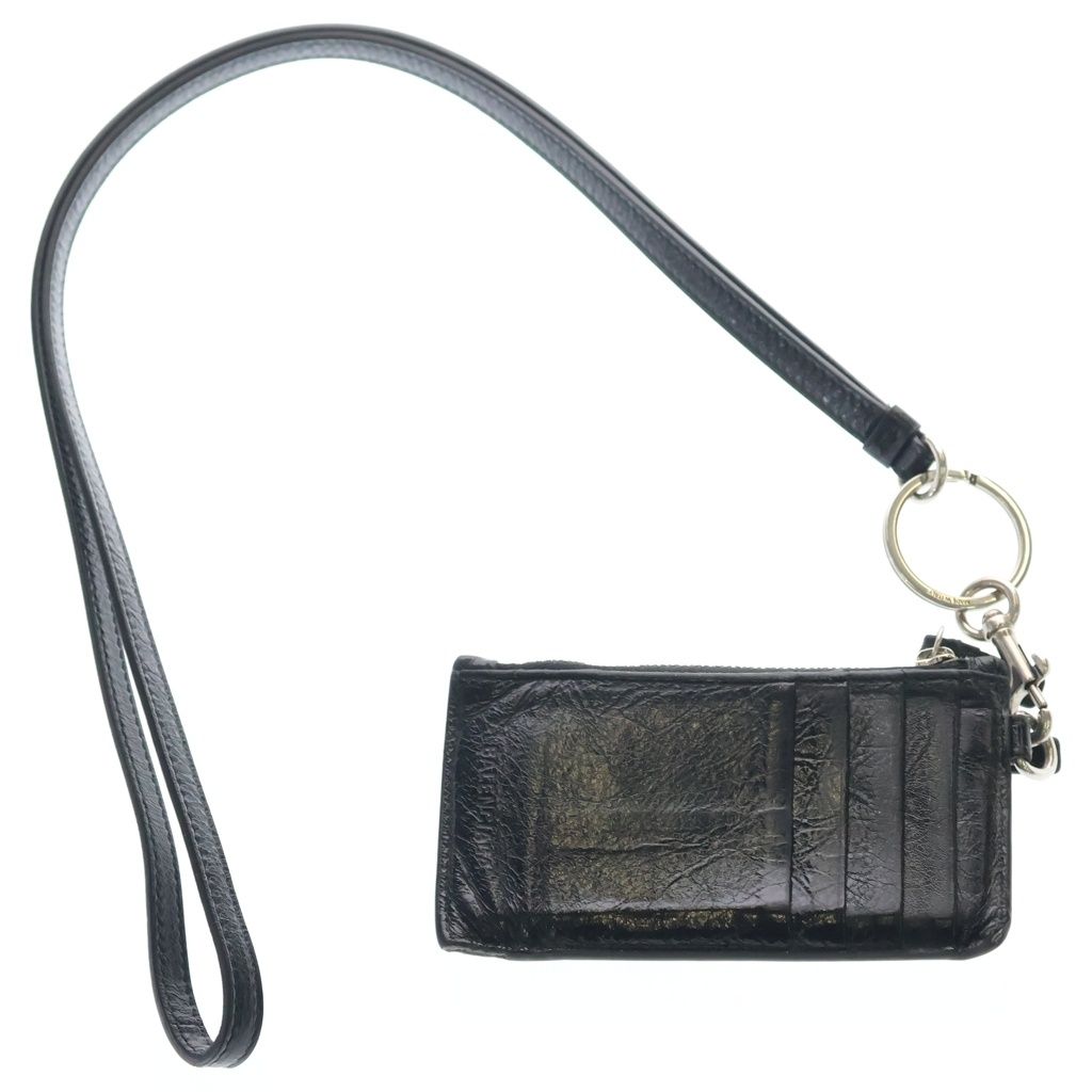 Balenciaga le Cagole Card Case on Strap Bag le Fragment with Neck Black — view 2