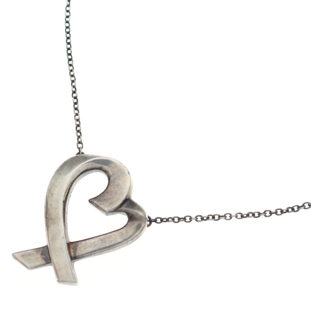 Tiffany & Co Loving Heart Pendant Chain 925 Sterling Silver