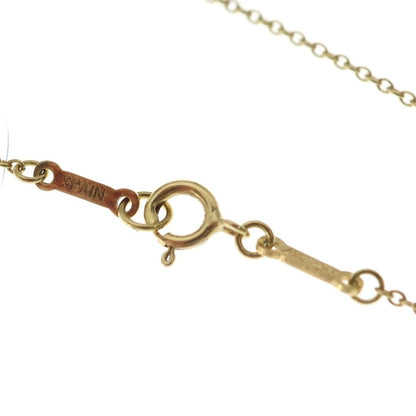 Tiffany & Co Open Heart Diamond Pendant Chain Gold — view 4