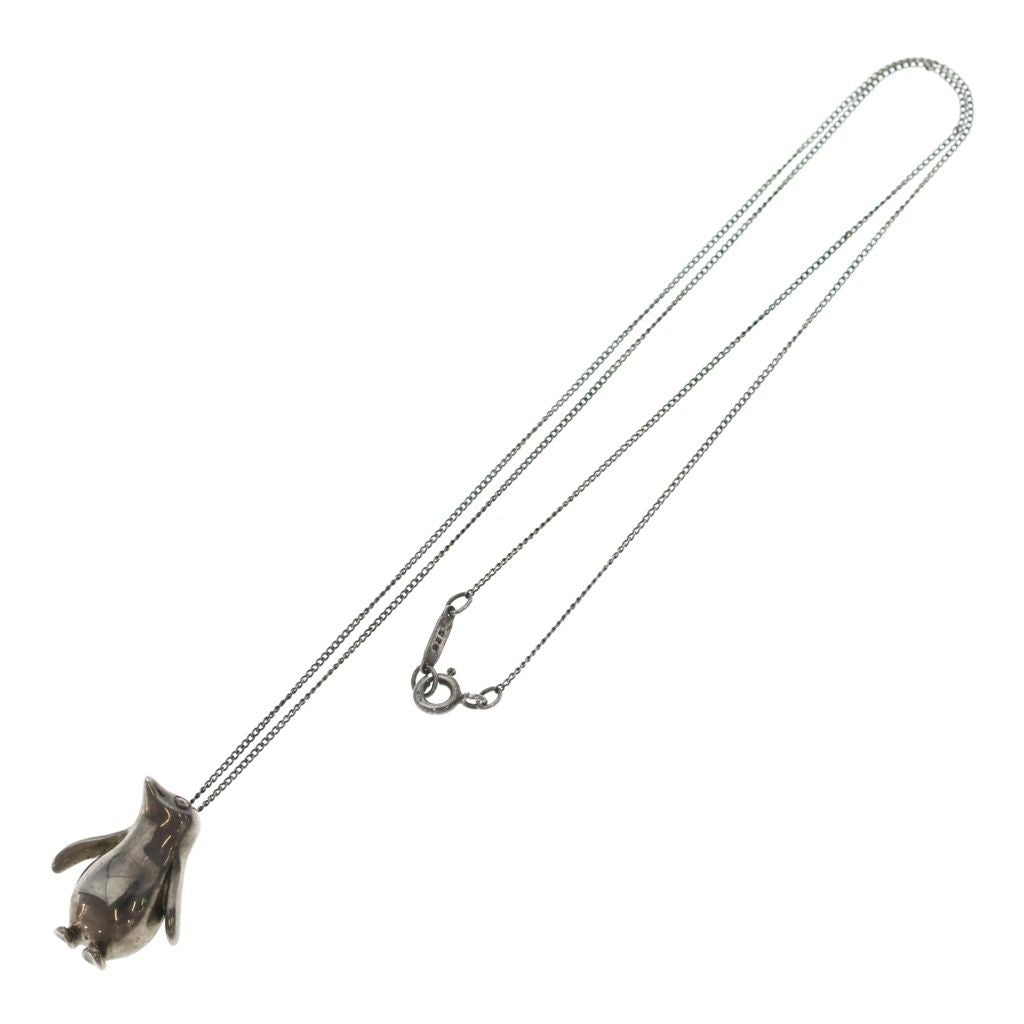 Tiffany & Co Penguin Motif Pendant Chain Silver — view 2