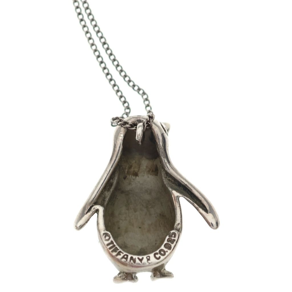 Tiffany & Co Penguin Motif Pendant Chain Silver — view 5