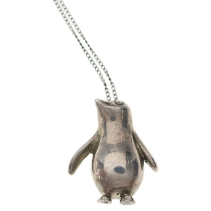 Tiffany & Co Penguin Motif Pendant Chain Silver — view 3