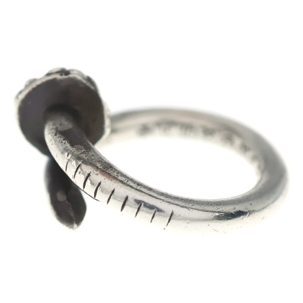 Chrome Hearts Nail Crsball Cross Ball Ring Silver — view 4