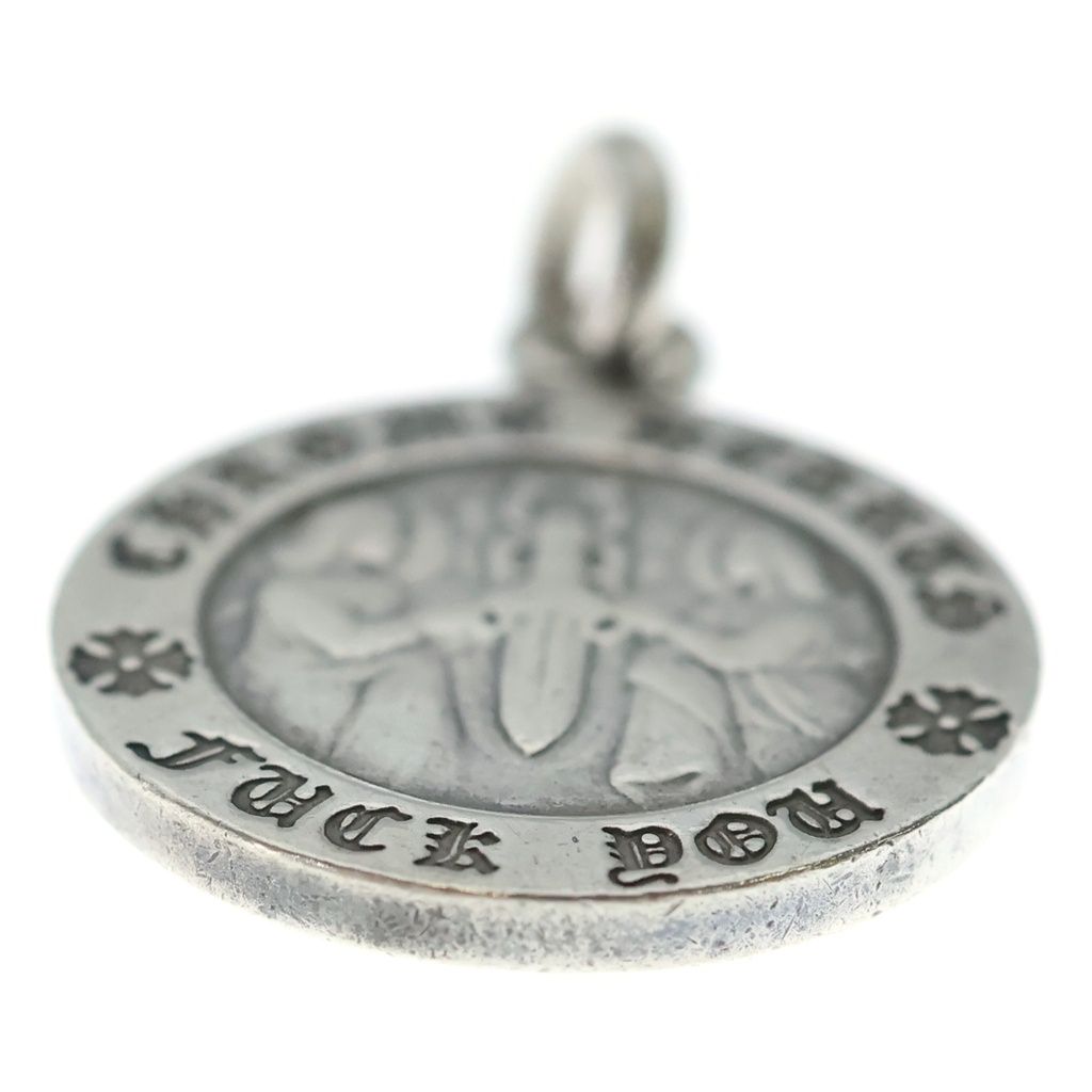 Chrome Hearts Chrm Angl Mdl V1 Angel Medal Charm Pendant Silver — view 5