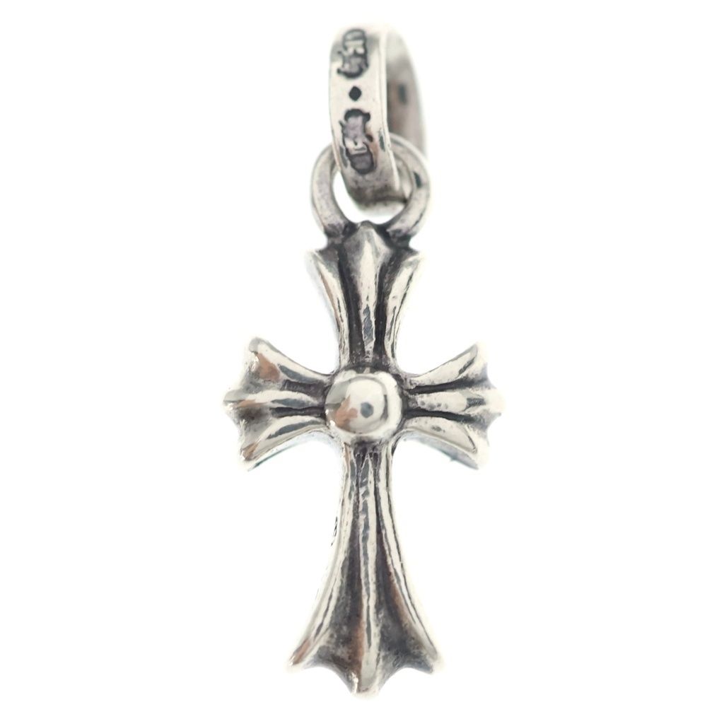 Chrome Hearts Crs Baby Fat Cross Pendant Silver